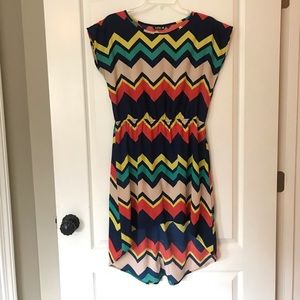 Indulge chevron multi color dress